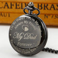 This Dad Pocket Watch adds a tailored balance of function and visual interest to home decor.