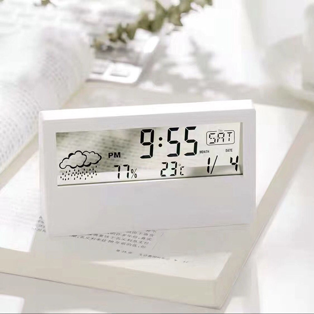 The Small Clock Digital Tabletop, a statement clock that lends personality to a carefully styled interior.