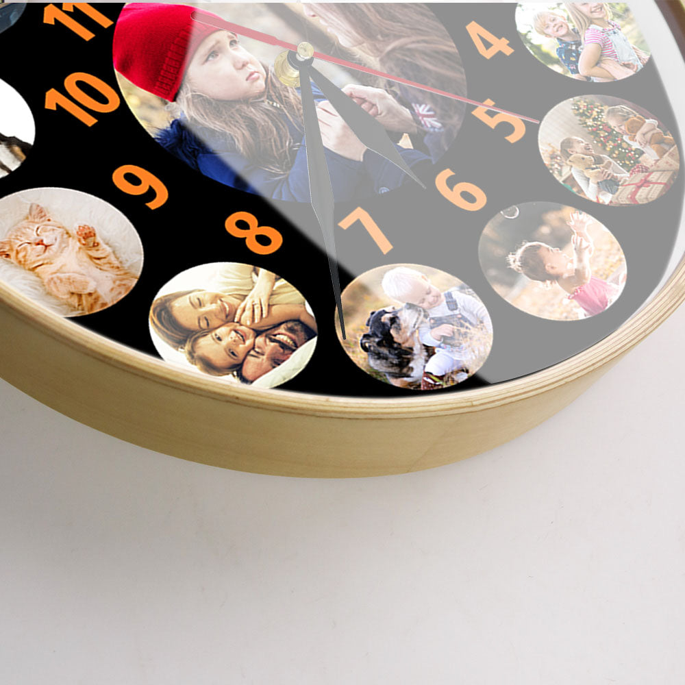 Photo on Clock