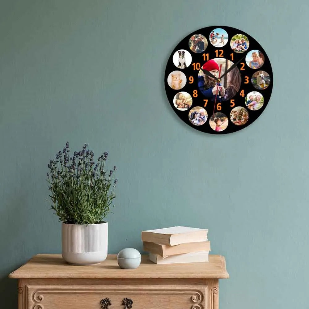 Photo on Clock