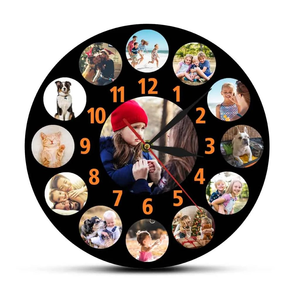 Photo on Clock