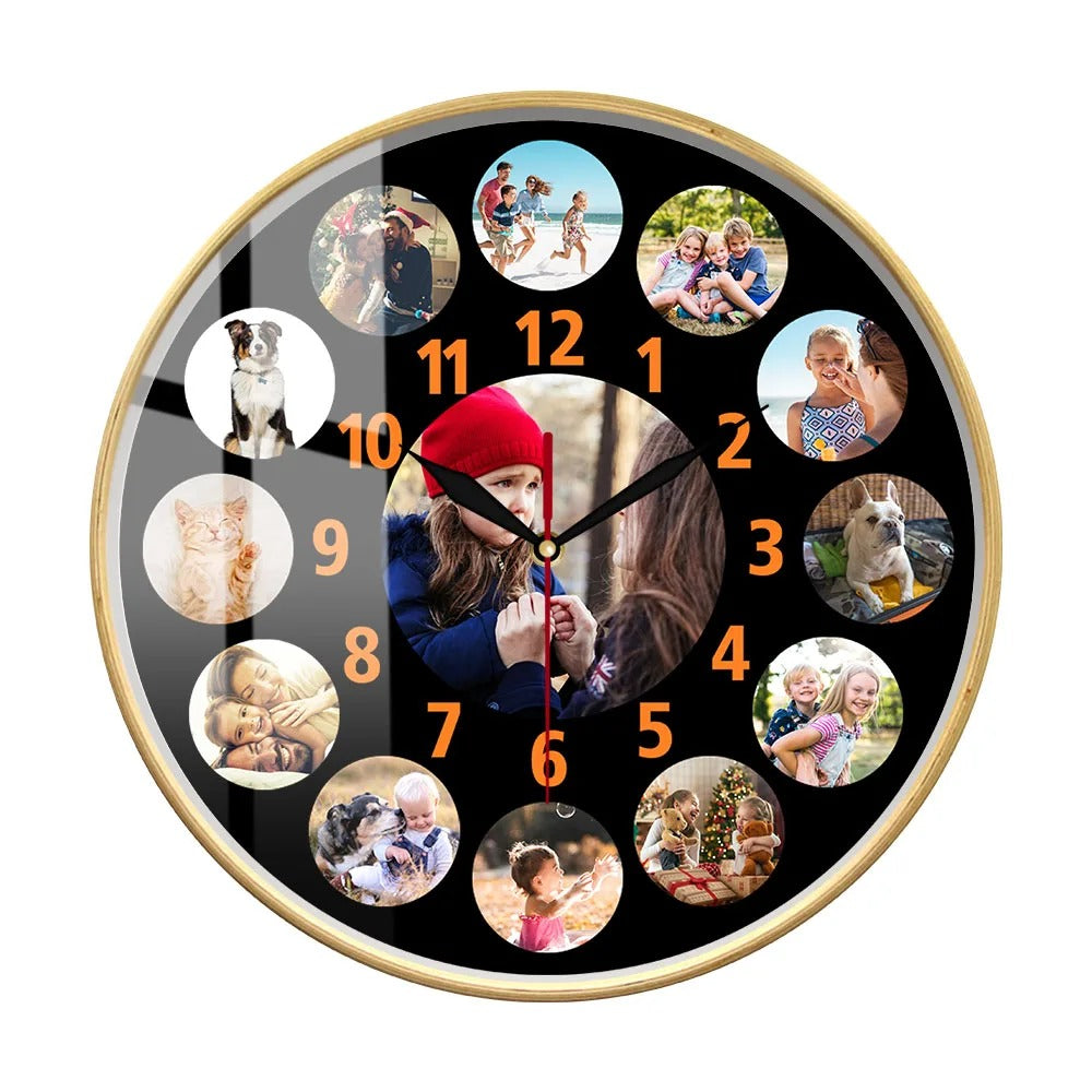 Photo on Clock