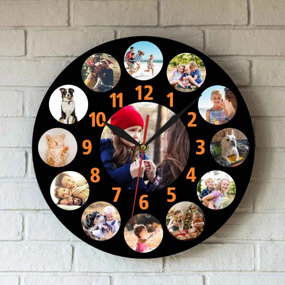 Photo on Clock