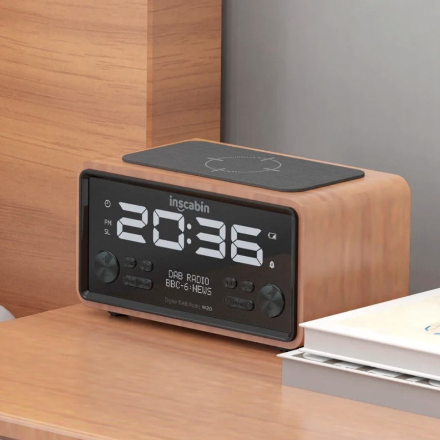 This Wood Radio Alarm Clock combines practical timekeeping with characterful wall decor.