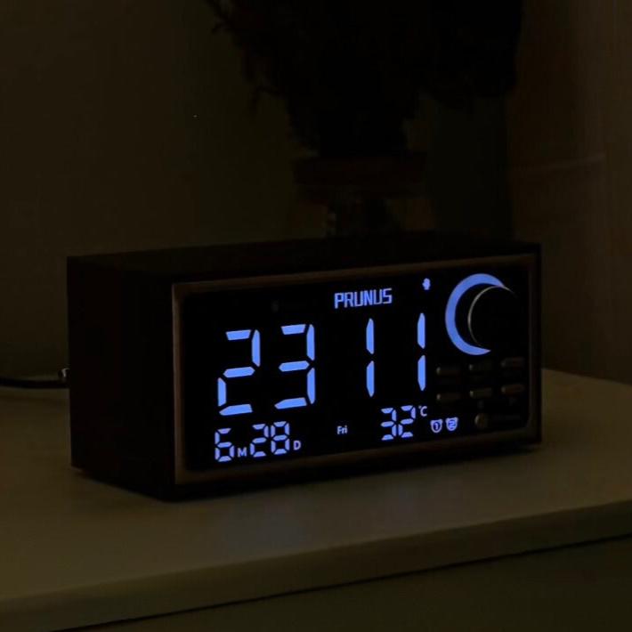Wood Radio Alarm Clock