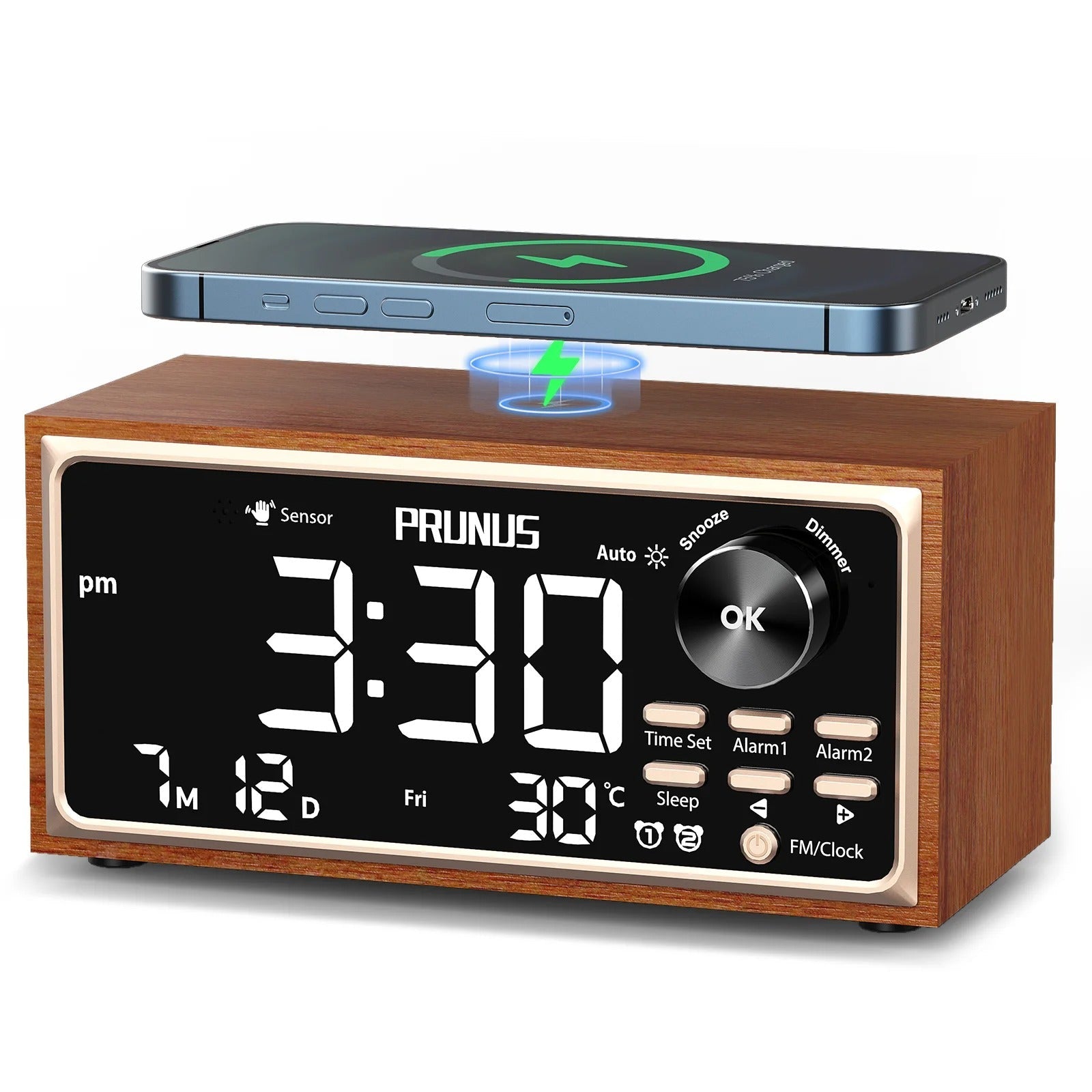 Wood Radio Alarm Clock
