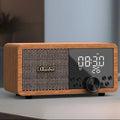 This Style Vintage Radio Alarm Clock brings a polished clock design and decorative character to the wall.
