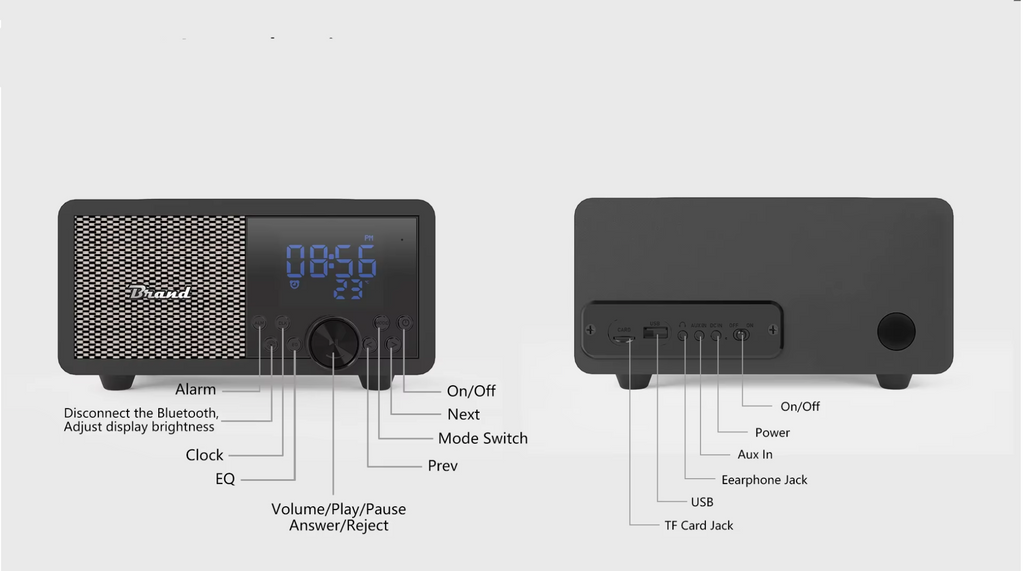 Style Vintage Radio Alarm Clock
