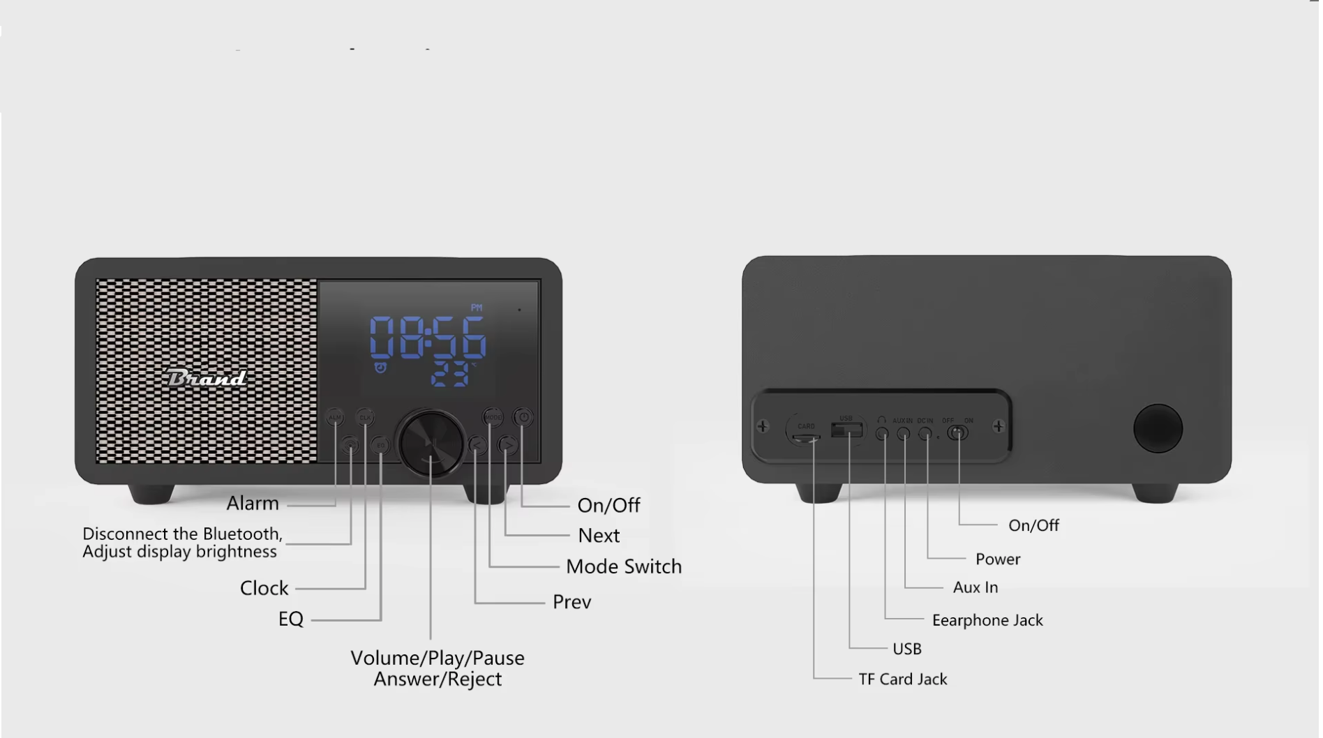 Style Vintage Radio Alarm Clock