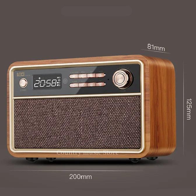 Vintage Wood Radio Alarm Clock