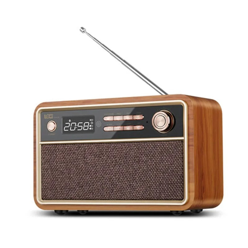 Vintage Wood Radio Alarm Clock