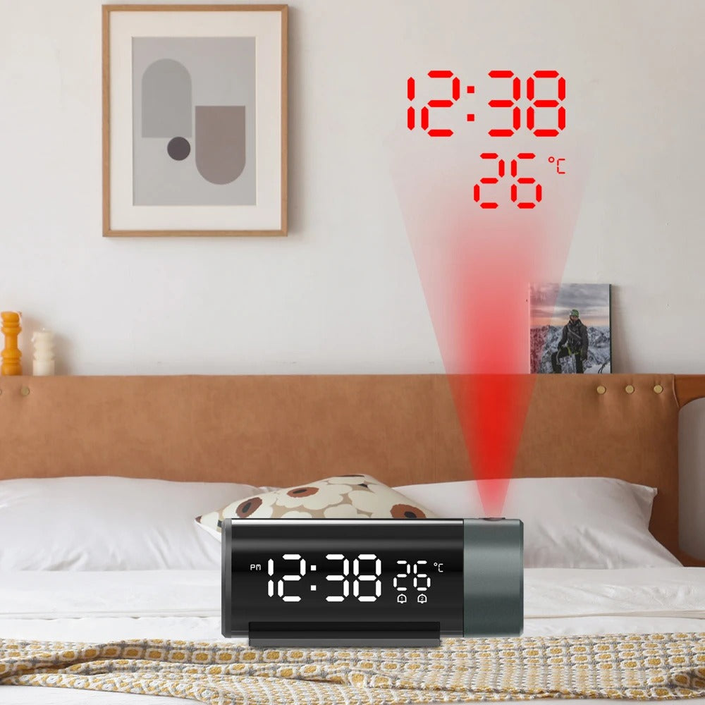 A Projection Alarm Clock that brings a distinctive finishing touch to a stylish interior.