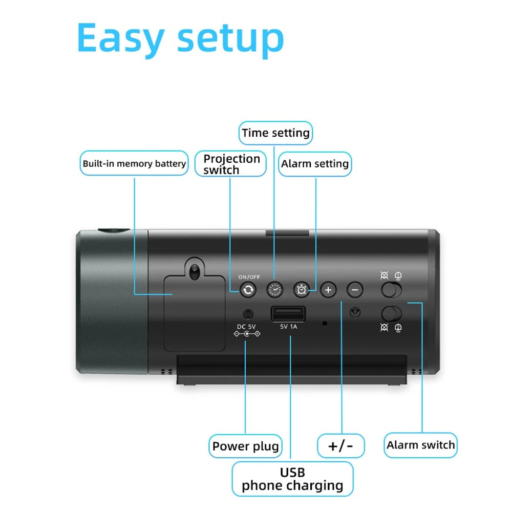 Projection Alarm Clock