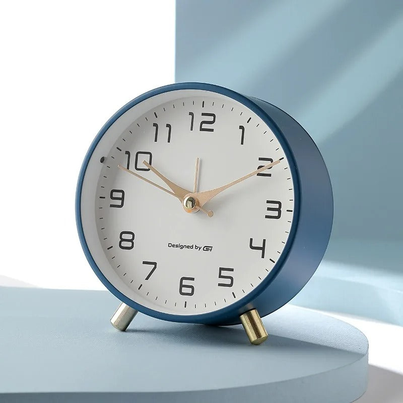 A closer view of the Analogique Alarm Clock, created to become a striking focal point in any room.