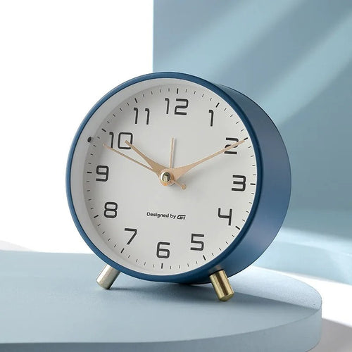 A closer view of the Analogique Alarm Clock, created to become a striking focal point in any room.