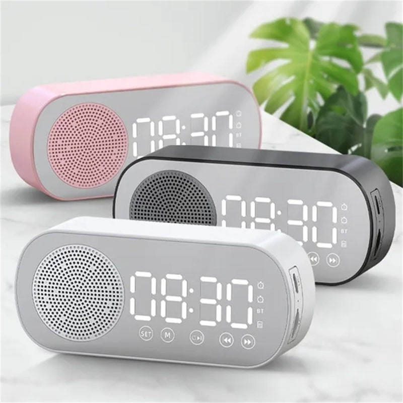 A Bluetooth Alarm Clock with a distinctive presence, made to enhance a curated interior.