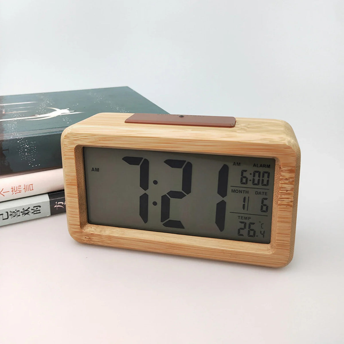 A Wood Alarm Clock that brings a distinctive finishing touch to a stylish interior.