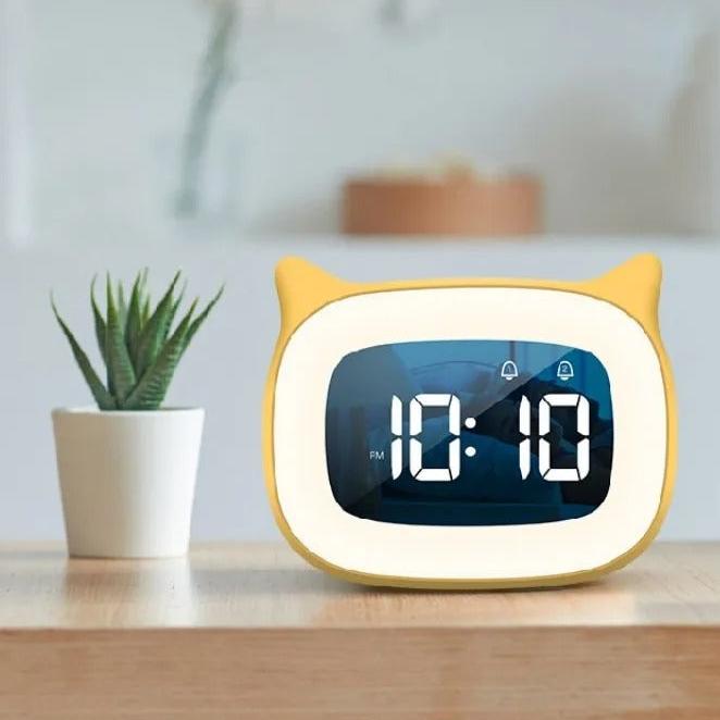 A closer view of the Kids Illuminated Alarm Clock, created to become a striking focal point in any room.