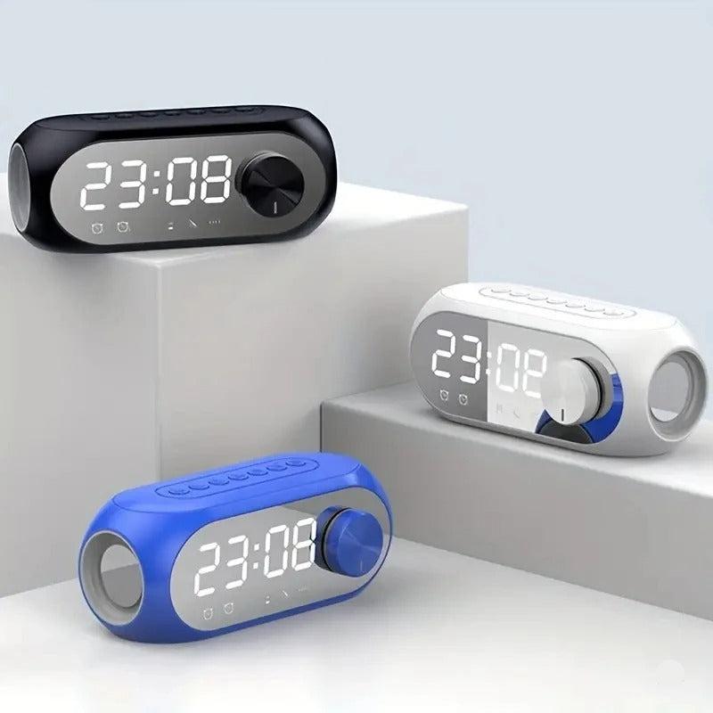 The Intelligent Alarm Clock shown as a refined decorative accent for a modern living space.
