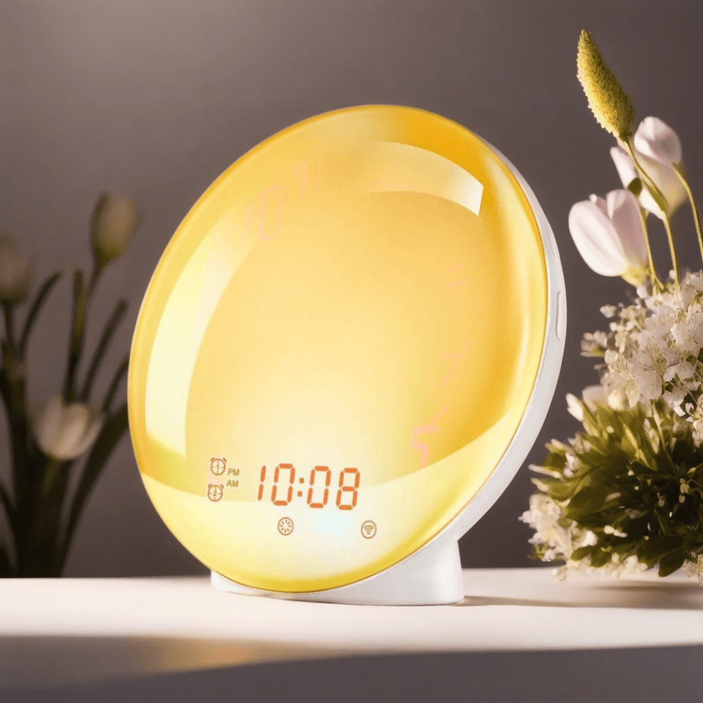 An elegant Illuminated Alarm Clock designed to give a room a memorable decorative detail.