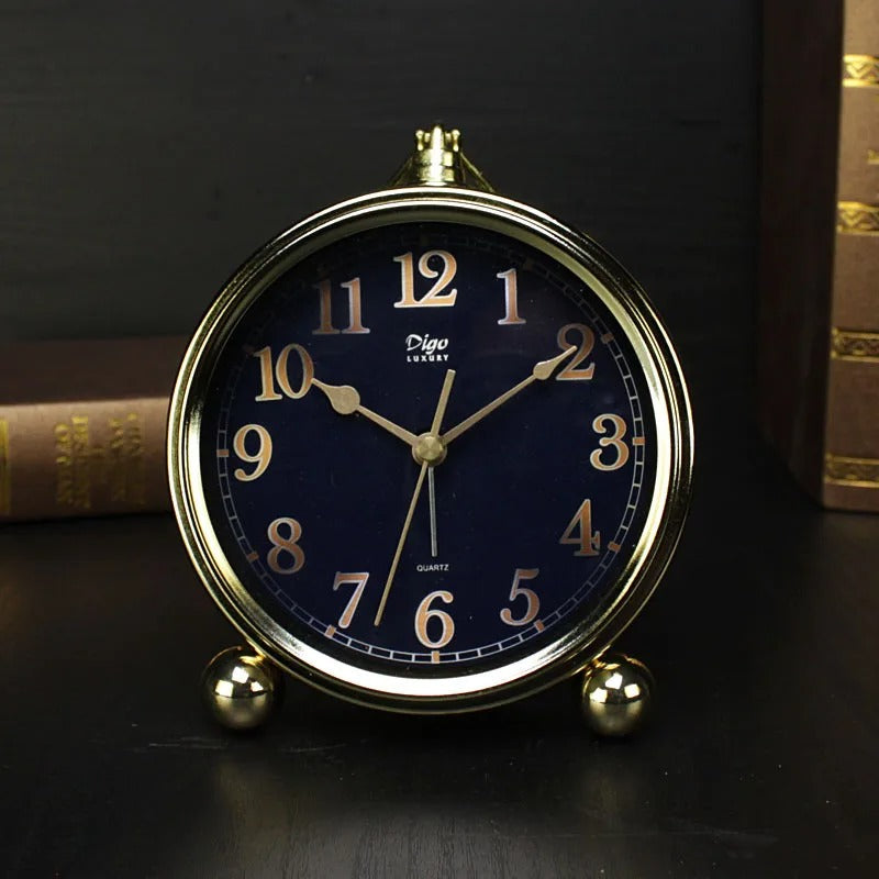 A Luxury in Metal Alarm Clock with a distinctive presence, made to enhance a curated interior.