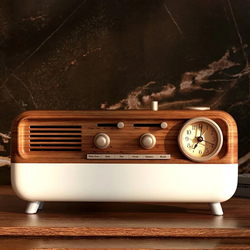 The Matin Designer Alarm Clock, presented as a decorative timepiece for a thoughtfully designed home.