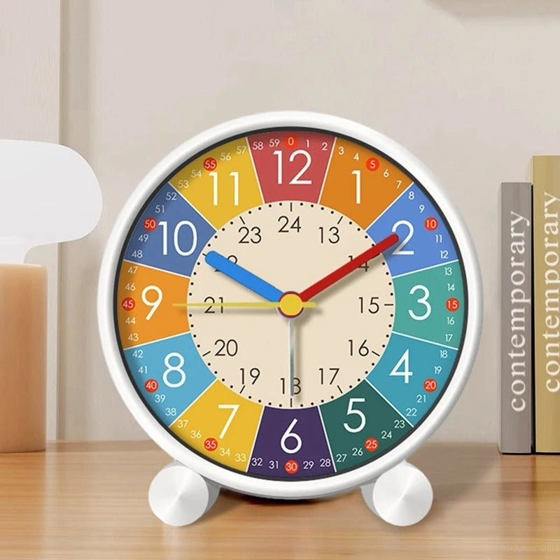 The Educational Alarm Clock displayed as a functional yet eye-catching feature for the home.