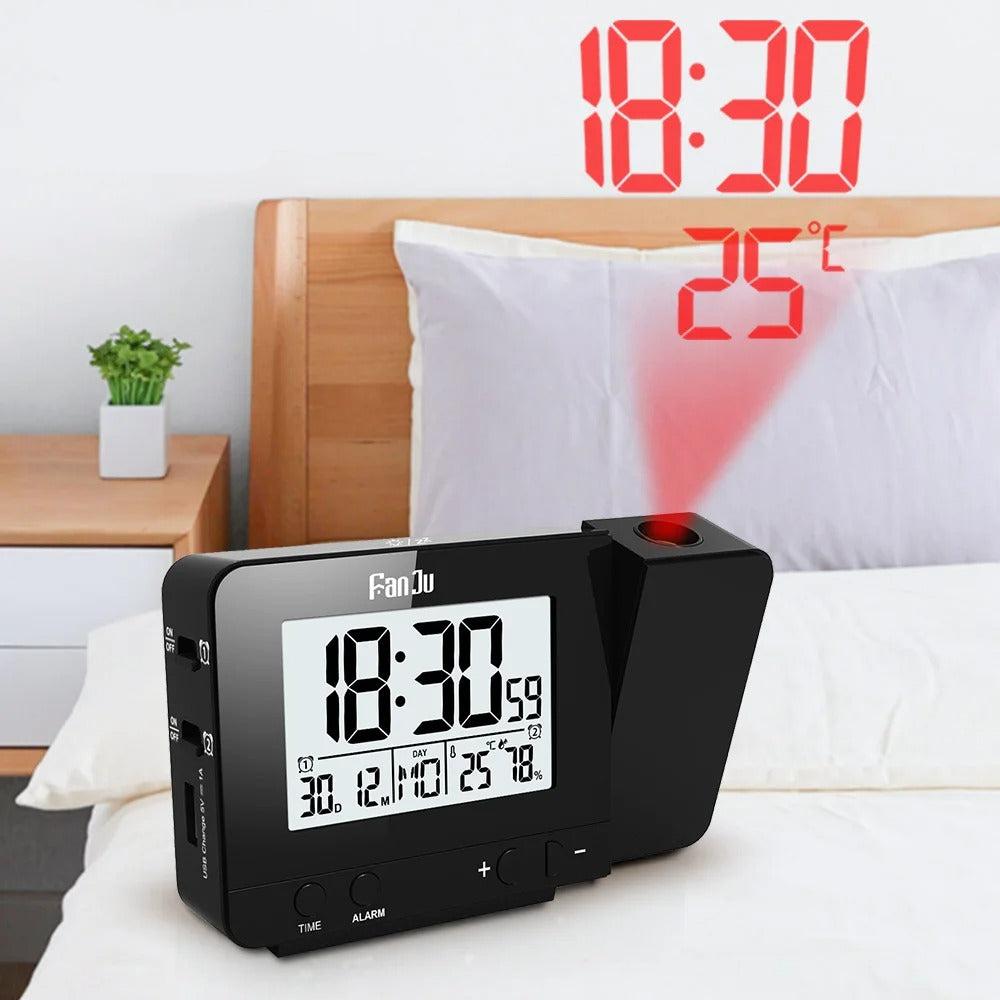 This Ceiling Projection Alarm Clock adds a tailored balance of function and visual interest to home decor.