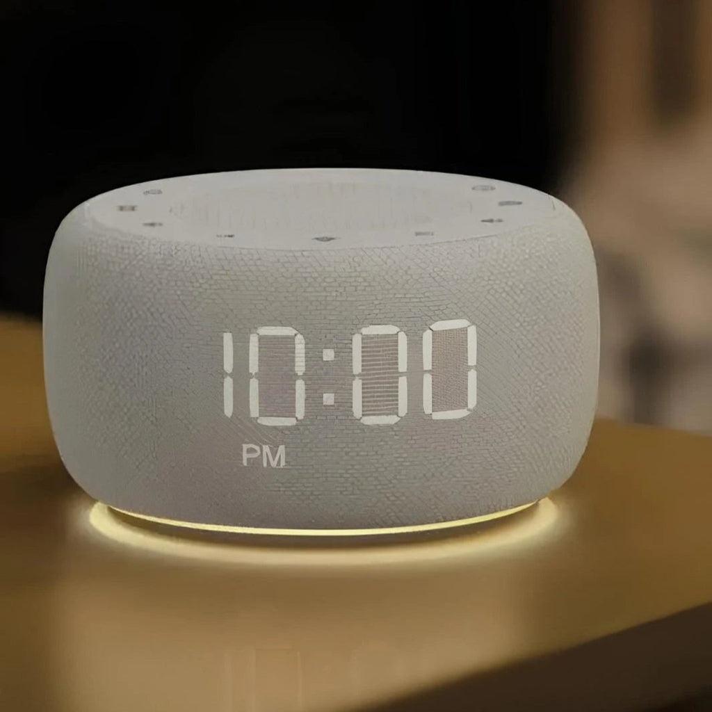 An elegant Radio Alarm Clock designed to give a room a memorable decorative detail.