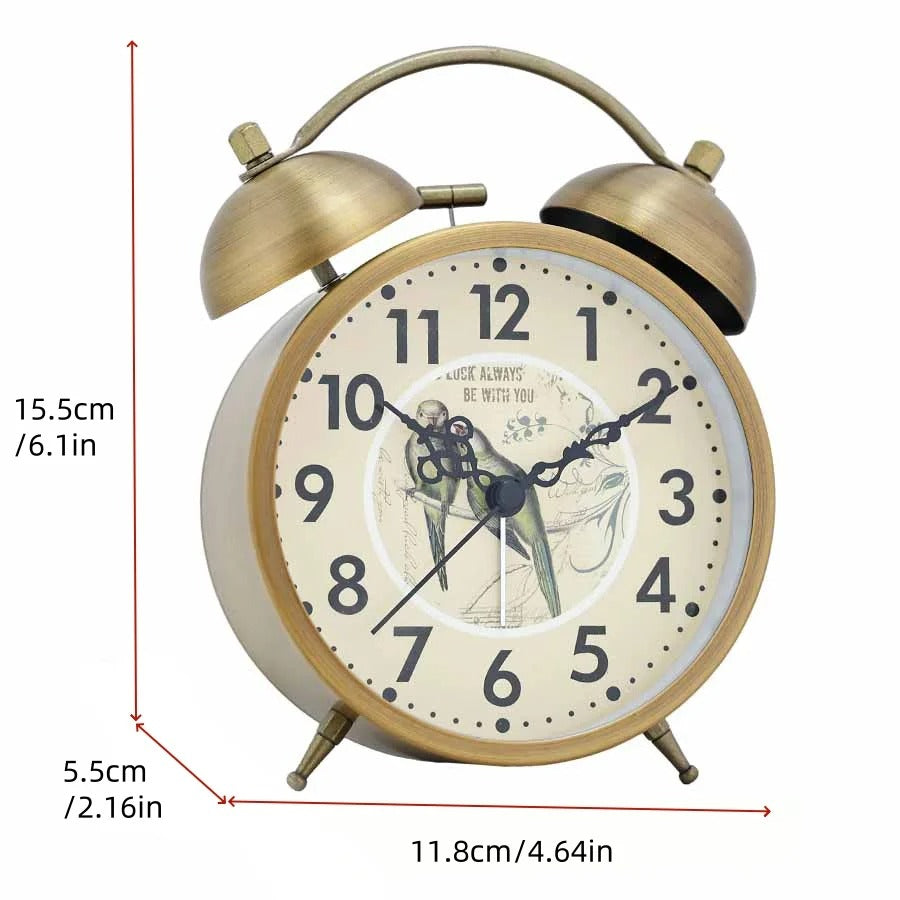 Vintage in Metal Alarm Clock